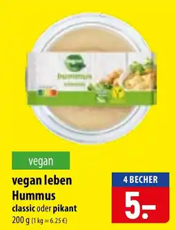 Famila Nord Ost vegan leben Hummus Angebot