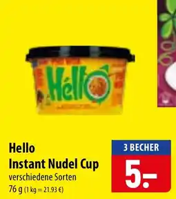 Famila Nord Ost Hello Instant Nudel Cup Angebot