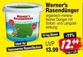 Repo Markt Werner's Rasendünger Angebot
