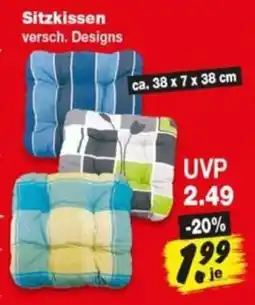 Repo Markt Sitzkissen versch. Designs Angebot