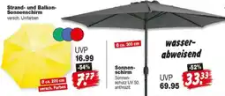 Repo Markt Strand- und Balkon-Sonnenschirm Angebot