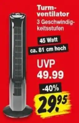 Repo Markt Turm-ventilator Angebot