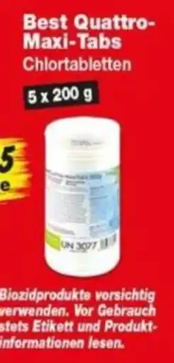 Repo Markt Best Quattro-Maxi-Tabs Chlortabletten Angebot