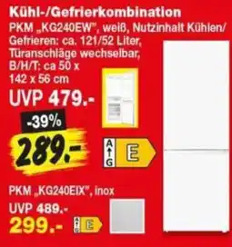 Repo Markt PKM Kühl-/Gefrierkombination Angebot