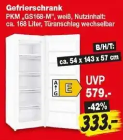 Repo Markt Gefrierschrank PKM „GS168-M“ Angebot