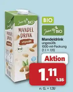 Famila Nord West Jeden Tag BIO Mandel Drink ungesüßt Angebot