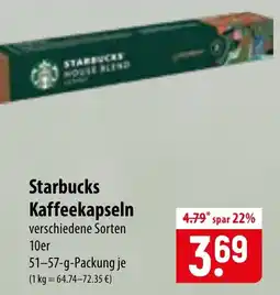 Famila Nord Ost Starbucks Kaffee kapseln Angebot