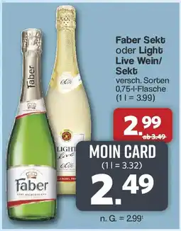 Famila Nord West Faber Sekt oder Light Live Sekt Angebot