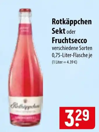 Famila Nord Ost Rotkäppchen Sekt oder Fruchtsecco Angebot