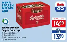 Famila Nord Ost Budweiser Budvar Original Czech Lager Angebot