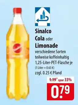 Famila Nord Ost Sinalco Cola oder Limonade Angebot