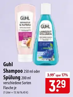 Famila Nord Ost Guhl Shampoo oder Spülung Angebot