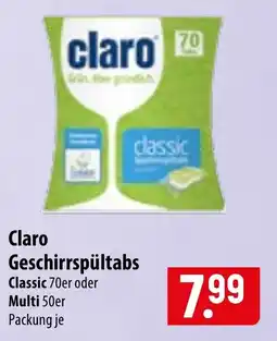 Famila Nord Ost Claro Geschirrspültabs Classic Angebot