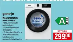 Famila Nord Ost gorenje Waschmaschine WNHEI74SAPS/DE Angebot