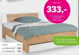 Mömax Stauraumbett "saturn" Angebot