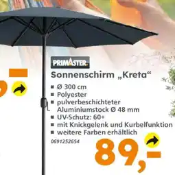 Globus Baumarkt Primaster Sonnenschirm „Kreta“ Angebot