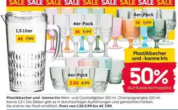 Rusta Plastikbecher und -kanne Iris Angebot