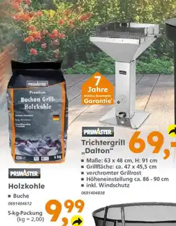 Globus Baumarkt PRIMASTER Trichtergrill „Dalton“ Angebot