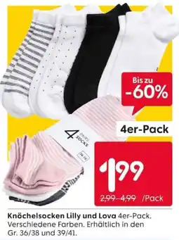 Rusta Knöchelsocken Lilly und Lova Angebot