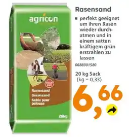 Globus Baumarkt agricon Rasensand Angebot