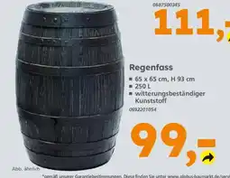 Globus Baumarkt Regenfass Angebot