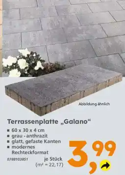 Globus Baumarkt Terrassenplatte „Galano“ Angebot