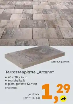 Globus Baumarkt Terrassenplatte „Artano“ Angebot