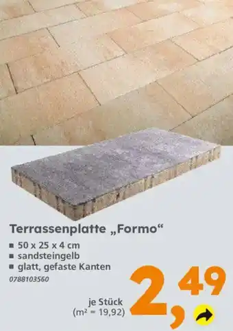 Globus Baumarkt Terrassenplatte „Formo“ Angebot
