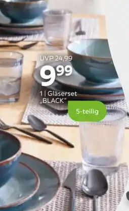 Mömax Gläserset "BLACK" Angebot