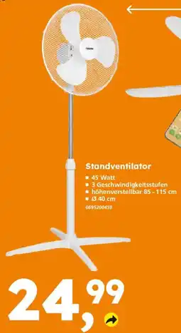 Globus Baumarkt Standventilator Angebot