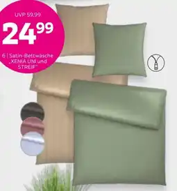 Mömax Satin-Bettwäsche „XENIA UNI und STREIF“ Angebot