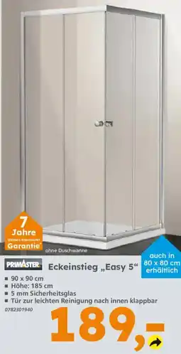 Globus Baumarkt PRIMASTER Eckeinstieg „Easy 5“ Angebot