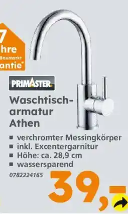 Globus Baumarkt PRIMASTER Waschtisch-armatur Athen Angebot