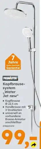 Globus Baumarkt PRIMASTER Kopfbrause-System „Water Jet new“ Angebot