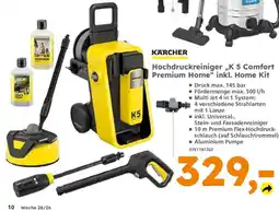 Globus Baumarkt KÄRCHER Hochdruckreiniger „K 5 Comfort Premium Home“ inkl. Home Kit Angebot