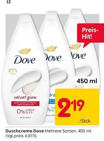 Rusta Duschcreme Dove Angebot