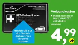 Globus Baumarkt WALSER KFZ-Verbandkasten Angebot