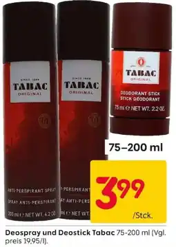 Rusta Tabac Deospray und Deostick Angebot