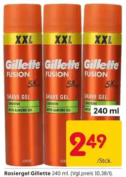 Rusta Rasiergel Gillette Angebot