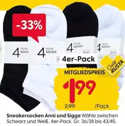 Rusta Sneakersocken Anni und Sigge Angebot