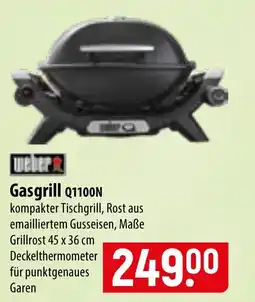 Famila Nord Ost Weber Gasgrill Q1100N Angebot