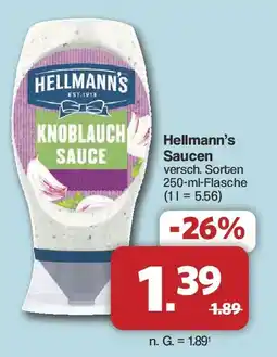 Famila Nord West Hellmann's Knoblauch Sauce Angebot