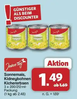 Famila Nord West Jeden Tag Sonnemais, Kidneybohnen Kichererbsen Angebot