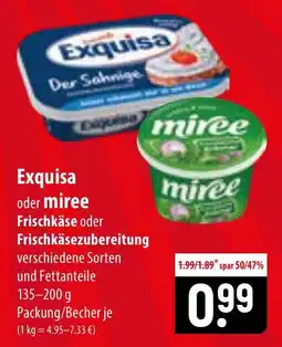 Famila Nord Ost Exquisa oder miree Frischkäse Angebot