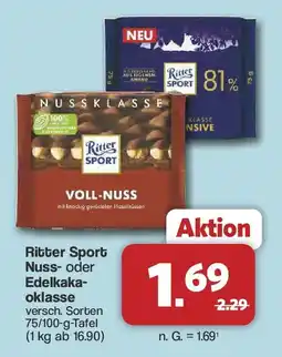 Famila Nord West Ritter Sport Nuss- oder Edelkakaoklasse Angebot