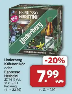 Famila Nord West Underberg Espresso Herbtini Angebot