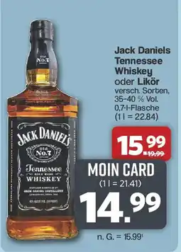 Famila Nord West Jack Daniels Tennessee Whiskey Angebot