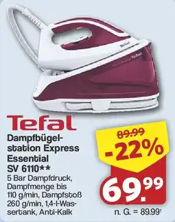 Famila Nord West Tefal Dampfbügelstation Express Essential Angebot