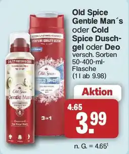 Famila Nord West Old Spice Gentle Man's Duschgel oder Deo Angebot