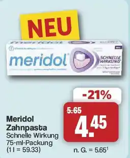 Famila Nord West Meridol Zahnpasta Schnelle Wirkung Angebot